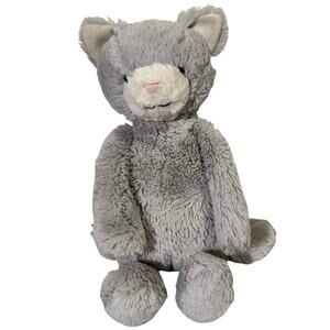 Jellycat London Bashful Kitty Gray Medium 12” RETIRED Plush Stuffed Animal